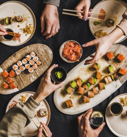 Sushi-ervaring in de winter