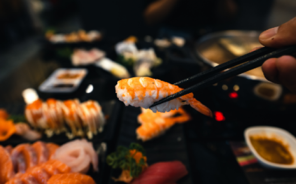 Speciaal aanbevolen Aburi Nigiri sushi